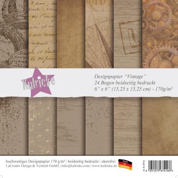 Kulricke Designpapier "Vintage" Paper Pack