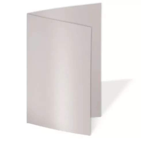 Doppelkarte - Faltkarte 300g/m² DIN A6 in metallic puderrosa