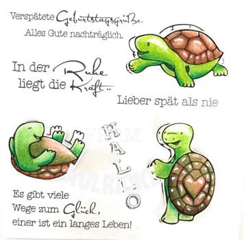 Schildkröten Stempel Set