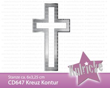 Kulricke "Kreuz Kontur" Stanze - Craft Die