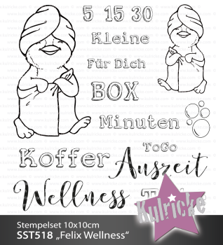 Stempelset "Felix Wellness" Clear Stamp