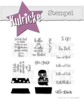 Kulricke Stempelset "Kaffee To Go" Clear Stamp