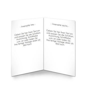 Preview: Klappkarte blanko DIN B6 (eigenes Design)