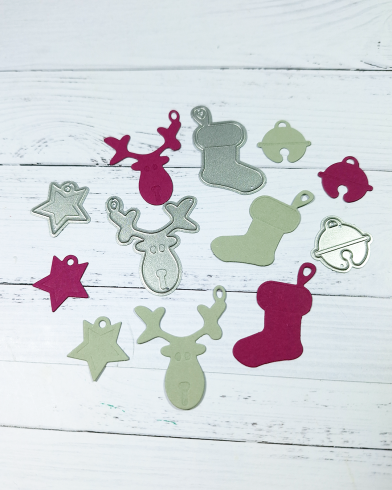 Kulricke Stanzschablone "Kleine Weihnachtsanhänger" Craft Die
