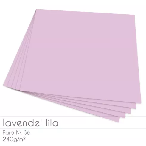Cardstock 12"x12" 240g/m² (30,5 x 30,5cm) in lavendel