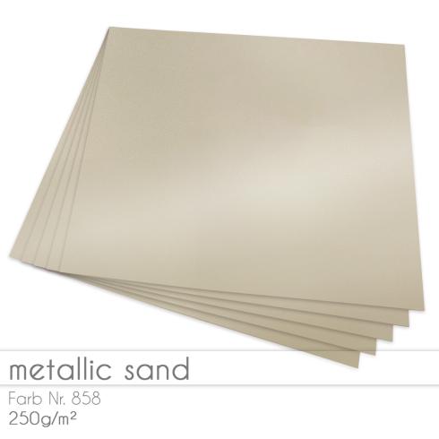 Cardstock "Metallic" 12"x12" 250g/m² (30,5 x 30,5cm) in metallic sand