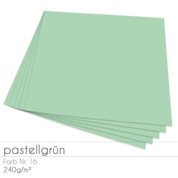 Cardstock 12"x12" 240g/m² (30,5 x 30,5cm) in pastell grün
