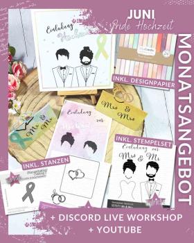 Kulricke Bundle "Pride Hochzeit" inkl. Pastellzauber und 3D Tischkarten-Stanze