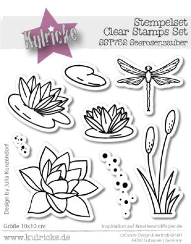 Kulricke Stempel "Seerosenzauber" Clear Stamp