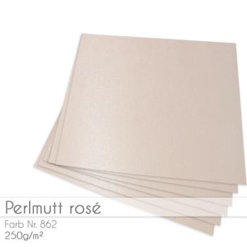 Cardstock "Metallic" 12"x12" 250g/m² (30,5 x 30,5cm) in perlmutt rose