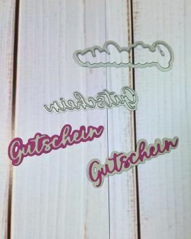 Preview: Kulricke Stanzschablone "Gutschein mit Schatten " Craft Die 
