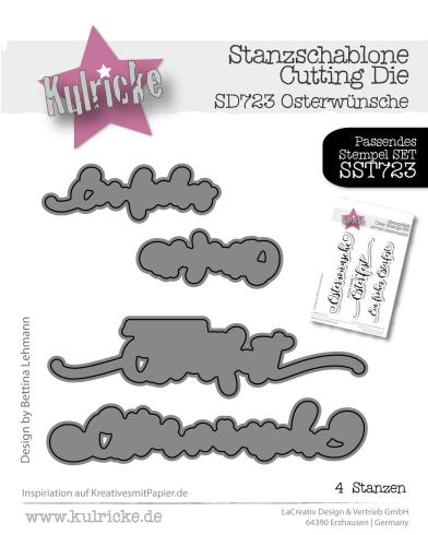 Kulricke Stanzschablone "Osterwünsche" Craft Die 