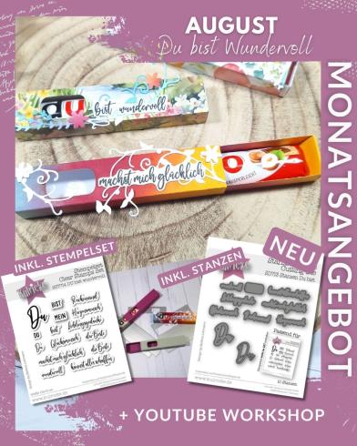 Kulricke Bundle " Du bist Wundervoll " inkl. Pralinenschachtel Stanze