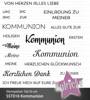 Kulricke Stempelset "Kommunion" Clear Stamp