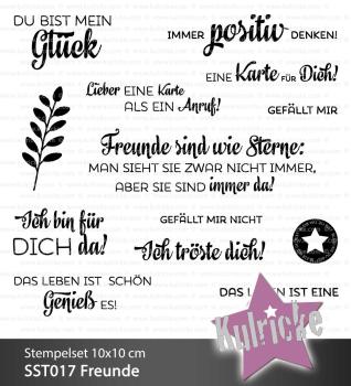 Kulricke Stempelset "Freunde" Clear Stamp