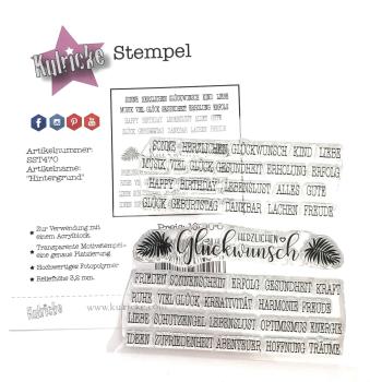 Stempelset "Hintergrund" Clear Stamp