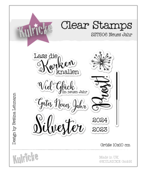 Stempelset "Neues Jahr" Clear Stamp