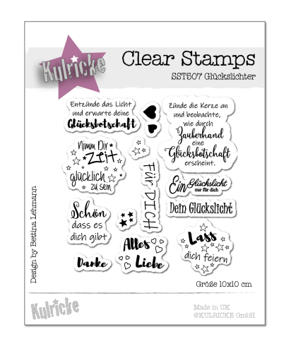 Stempelset "Glückslichter" Clear Stamp