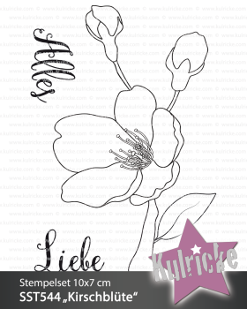 Kulricke Stempelset "Kirschblüte" Clear Stamp