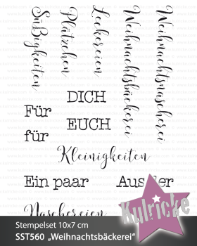 Stempelset "Weihnachtsbäckerei" Clear Stamp