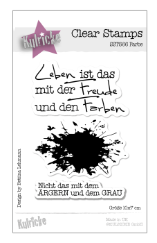 Stempelset "Farbe" Clear Stamp
