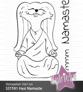 Kulricke Stempelset "Hasi Namaste" Clear Stamp