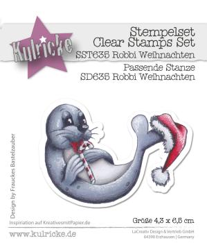Kulricke Stempelset "Robbi Weihnachten" Clear Stamp