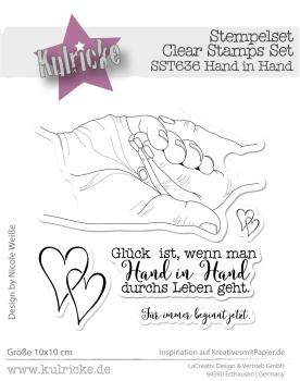 Kulricke Stempel "Hand in Hand" Clear Stamp
