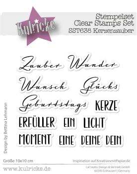 Kulricke Stempel "Kerzenzauber" Clear Stamp