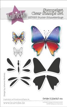 Kulricke Stempel "Bunter Schmetterling" Clear Stamp
