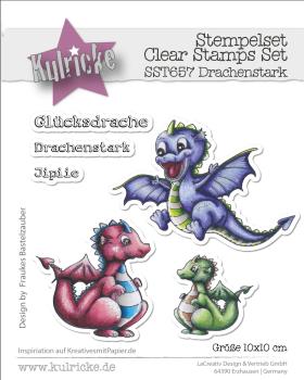 Kulricke Stempel "Drachenstark" Clear Stamp