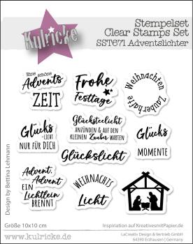 Kulricke Stempel "Adventslichter" Clear Stamp