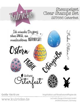 Kulricke Stempel "Osterfest" Clear Stamp