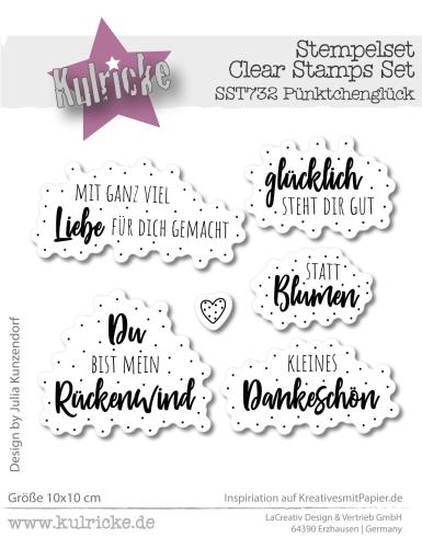 Kulricke Stempel "Pünktchenglück" Clear Stamp