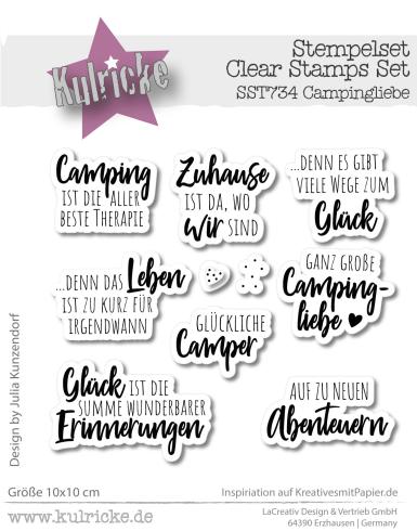 Kulricke Stempel "Campingliebe" Clear Stamp