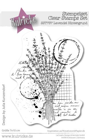 Kulricke Hintergrundstempel "Lavendel Hintergrund" Clear Stamp