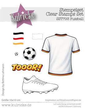 Kulricke Stempel "Fussball" 10x10cm Clear Stamp