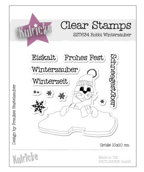 Kulricke Stempel "Robbi Winterzauber" Clear Stamp