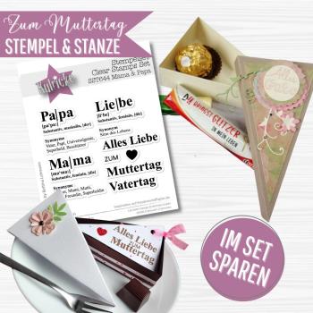 Bundel Muttertag / Vatertag Stempel & Stanze