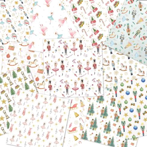 Preview: LaCreativ - Designpapier "Der Nussknacker" Paper Pack 6x6" - 24 Bogen