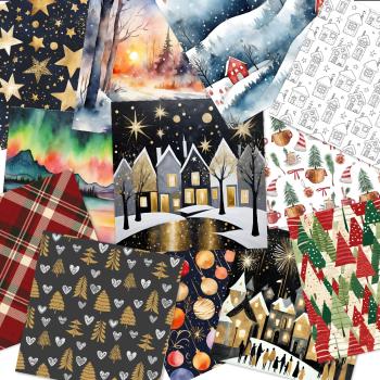 LaCreativ - Designpapier "Wintermix 2024" Paper Pack 6x6" - 24 Bogen