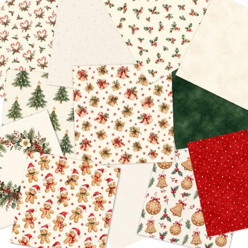 Preview: LaCreativ - Designpapier "Omas Weihnachtsstube" Paper Pack 6x6" - 24 Bogen