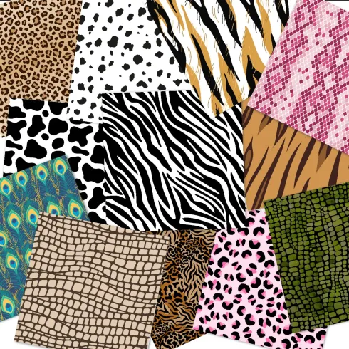 LaCreativ - Designpapier "Tierischer Mustermix" Paper Pack 6x6" - 24 Bogen