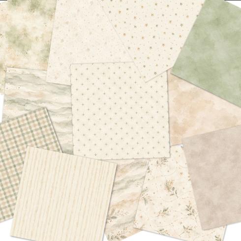 Preview: LaCreativ - Designpapier "Zarte Winterzweige" Paper Pack 6x6" - 24 Bogen