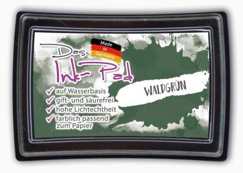 Das Ink-Pad - Stempelkissen 6 x 3,5cm waldgrün