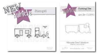 Silhouette Train Stanze und Stempel