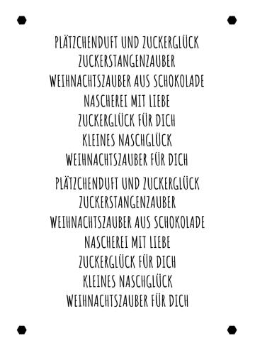 Preview: Kulricke Designpapier - "Süßer Weihnachtszauber A7" Label Papier A7