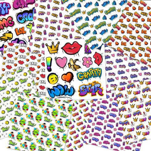 LaCreativ - Designpapier "Graffitti Style" Paper Pack 6x6" - 24 Bogen