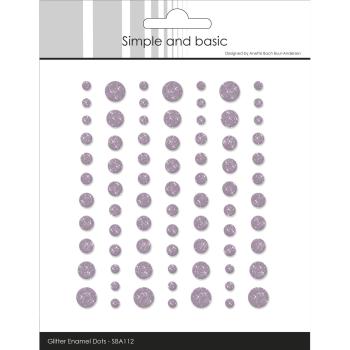 Simple and Basic - Glitter Enamel Dots "Heather"