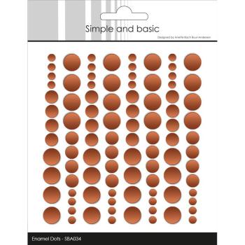 Simple and Basic - Adhesive Matte Enamel Dots "Metallic Copper Matte"